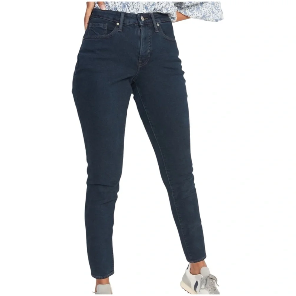 NWT Old Navy High Waisted O.G. Straight Jeans Women’s 10 Dark Wash Fae
